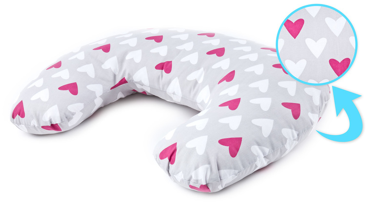 Sensillo jastuk za hranjenje beba srca roza
