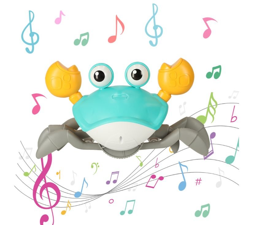 Interaktivni rak sa zvučnim efektima tirkizni