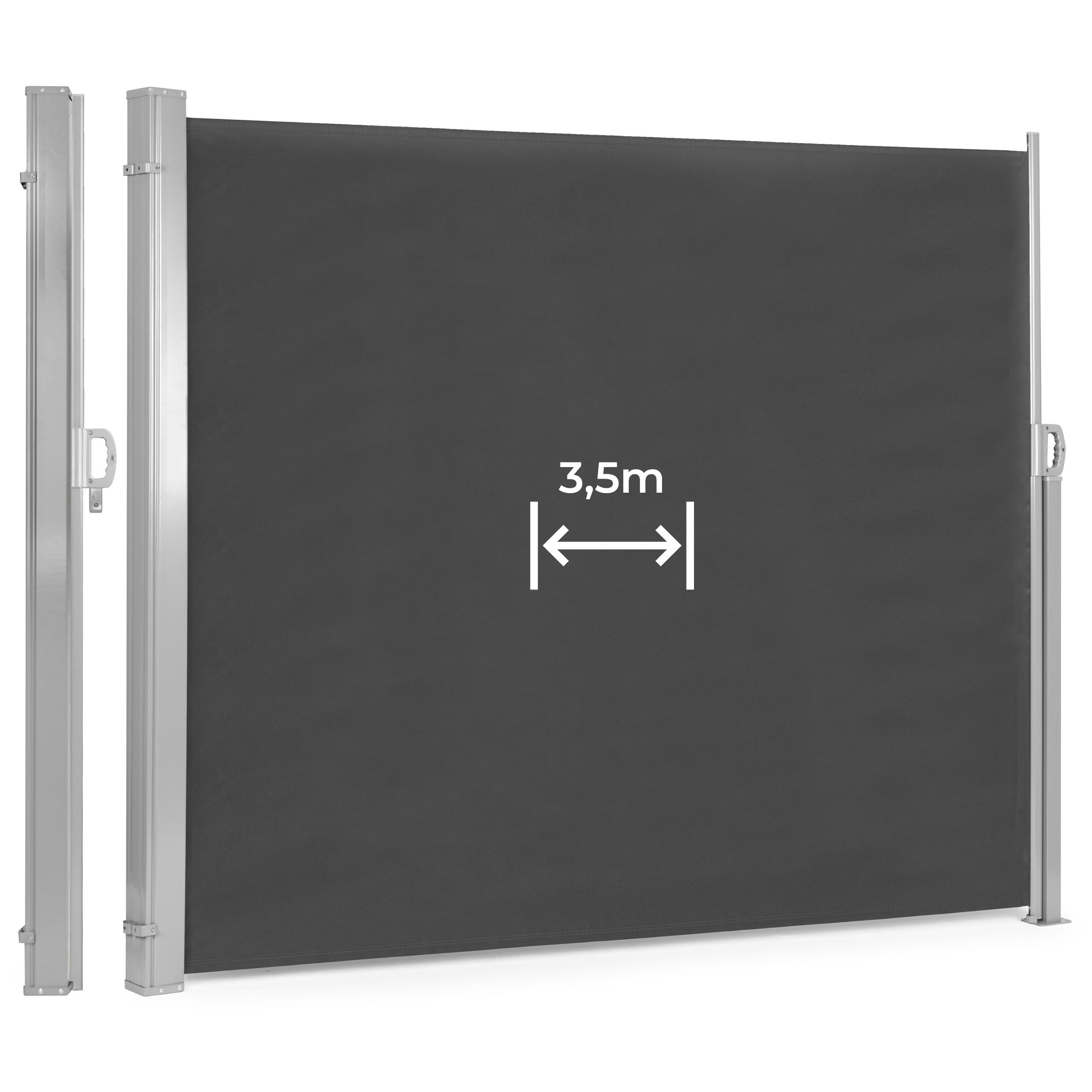 Modernhome bočna tenda 350x200 cm siva