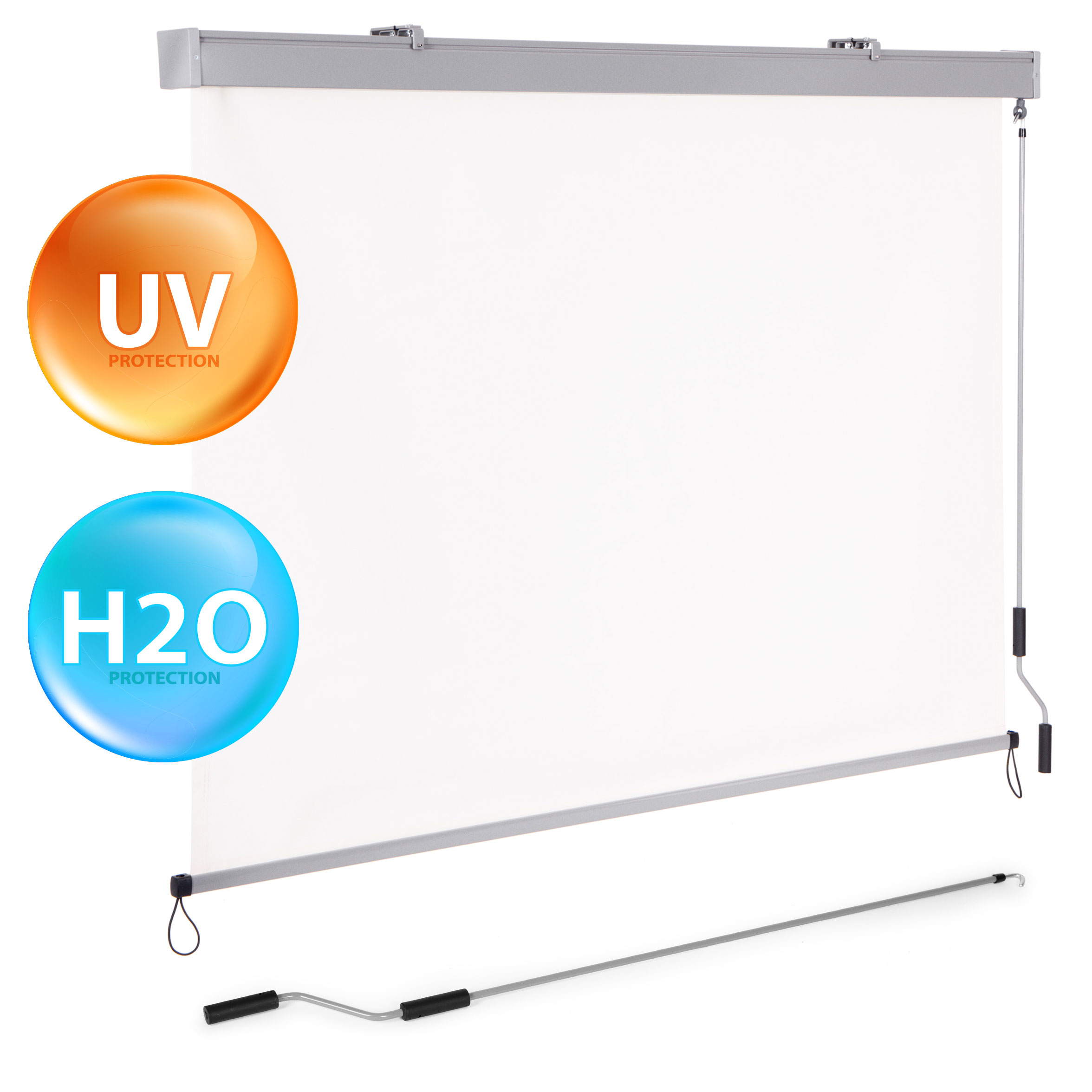 Vertikalna rolo tenda s ručicom, balkon, terasa, bež, MultiGarden