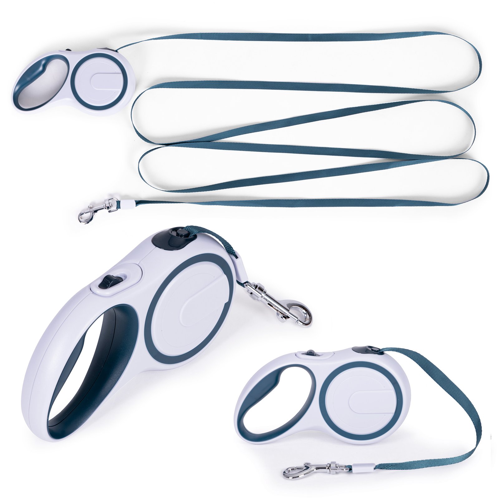 Petsi povodac za psa - bijelo plavi - 3m