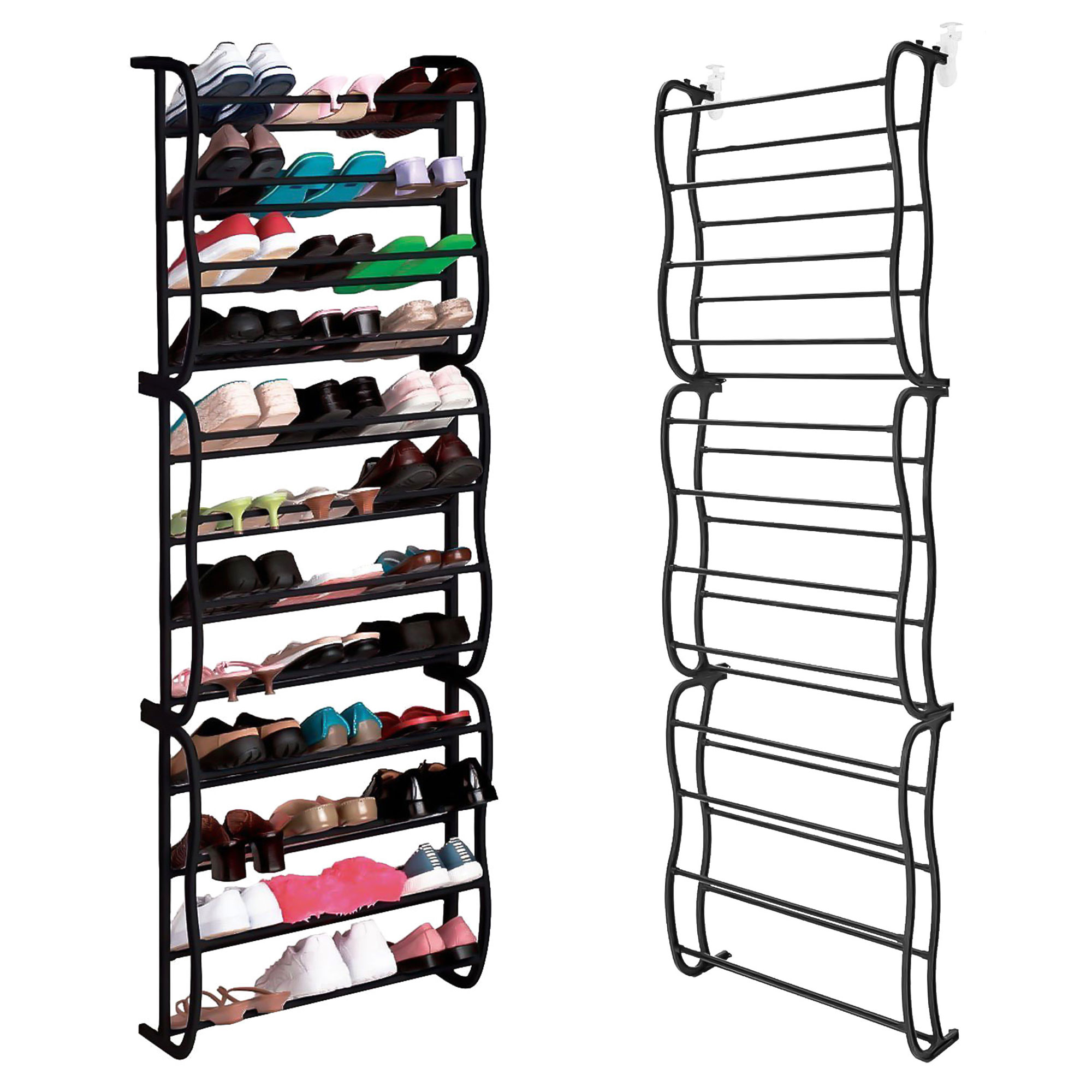 ModernHome metalni organizator za cipele - crni