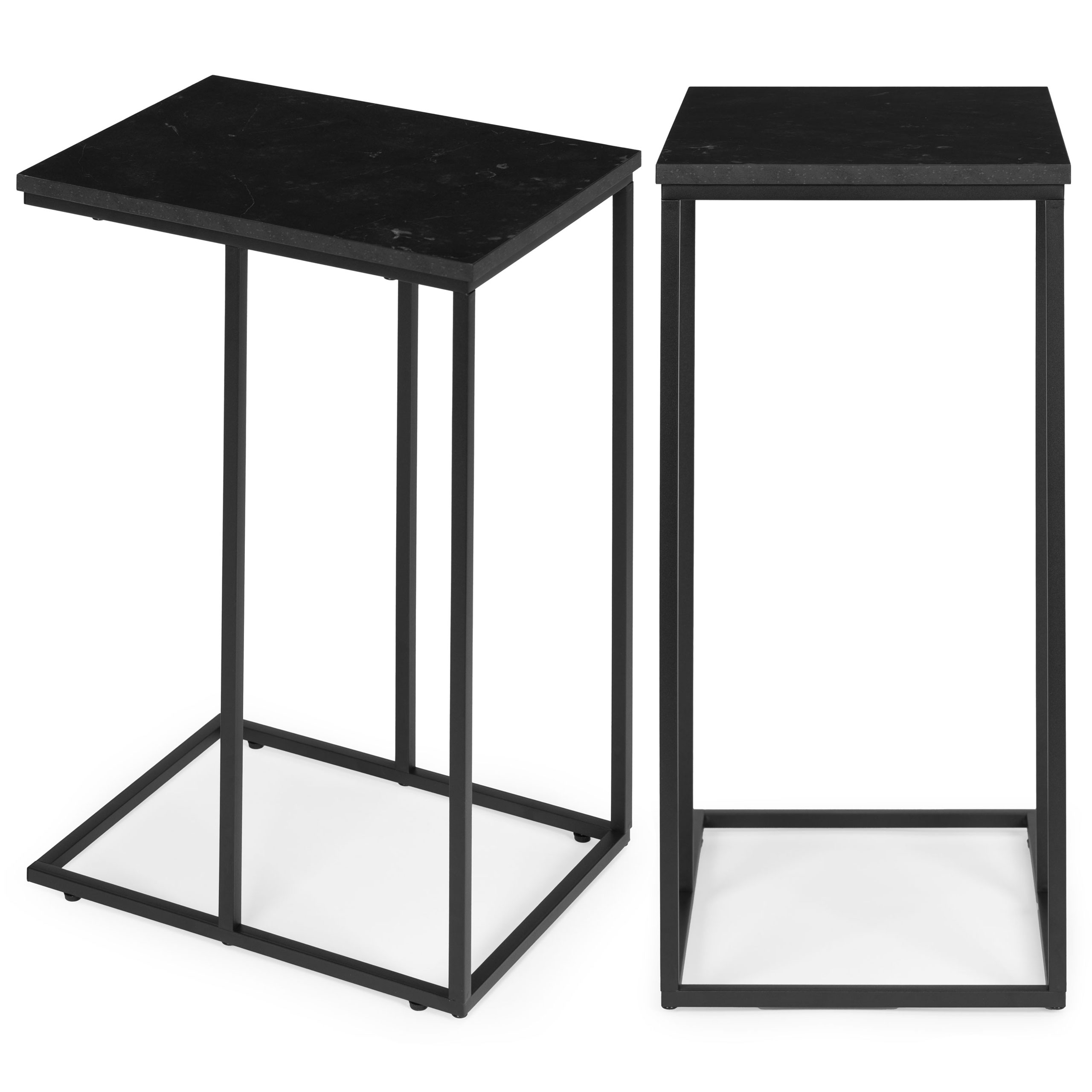 Pomoćni stolić za laptop, stolić za kavu, C-oblik, ModernHome