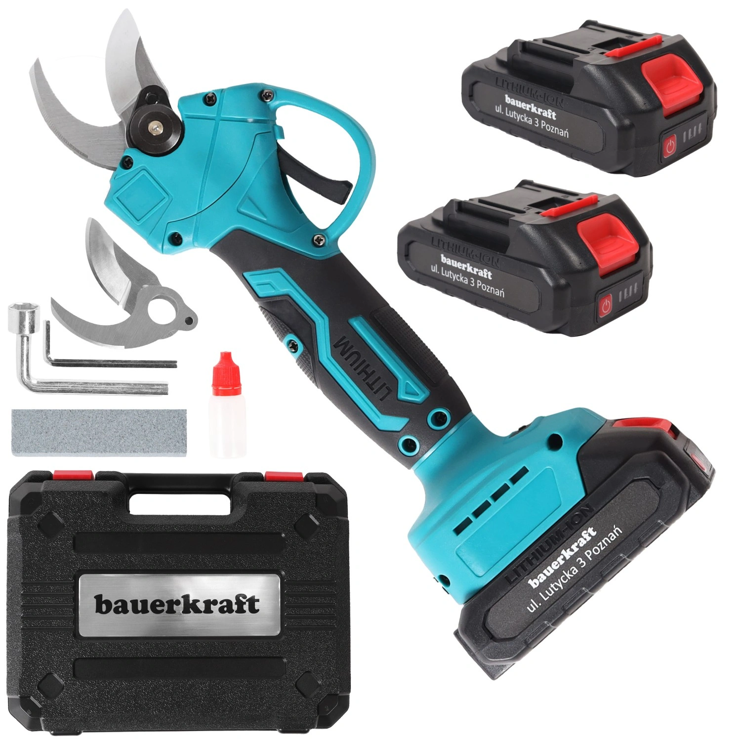 Bežične električne škare za rezanje grana i živice 21 V zelene