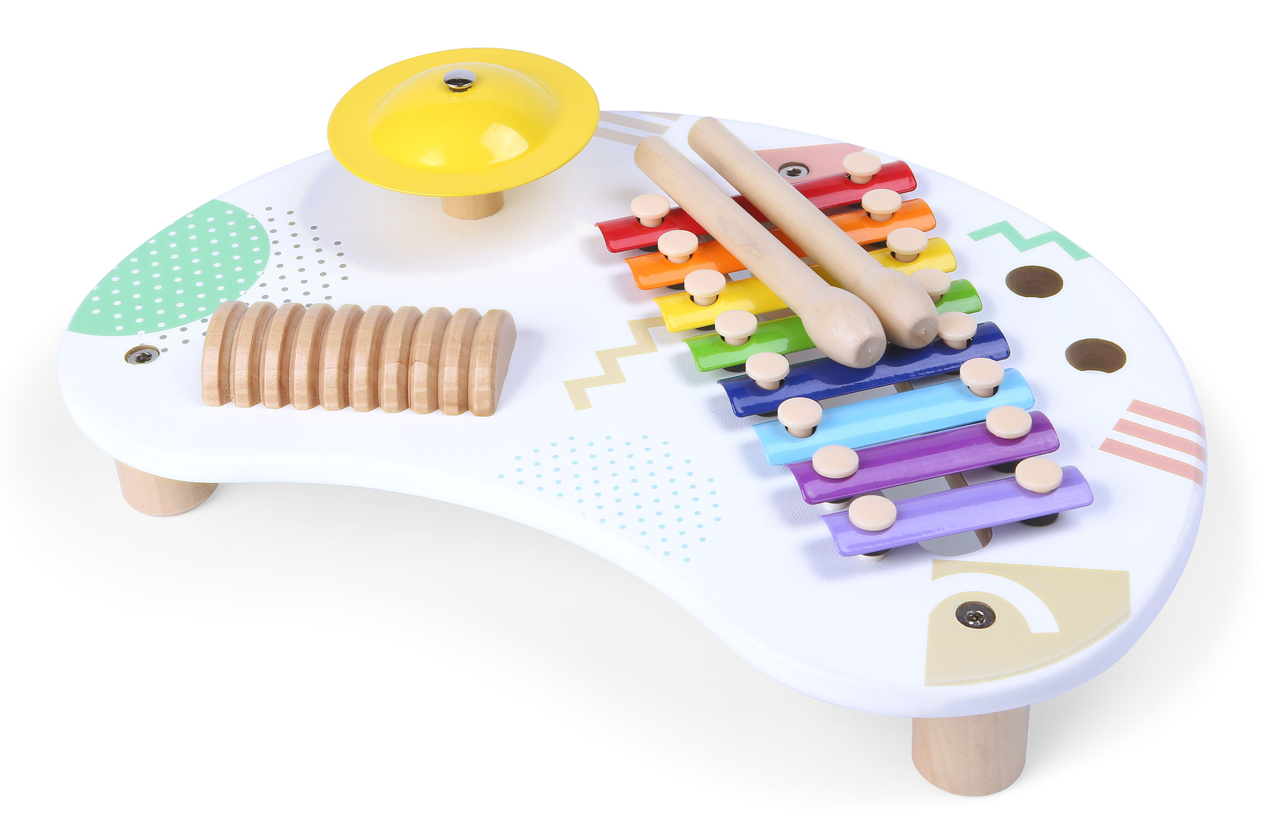 Stol s instrumentima, glazbeni stol, činele +18m ecotoys