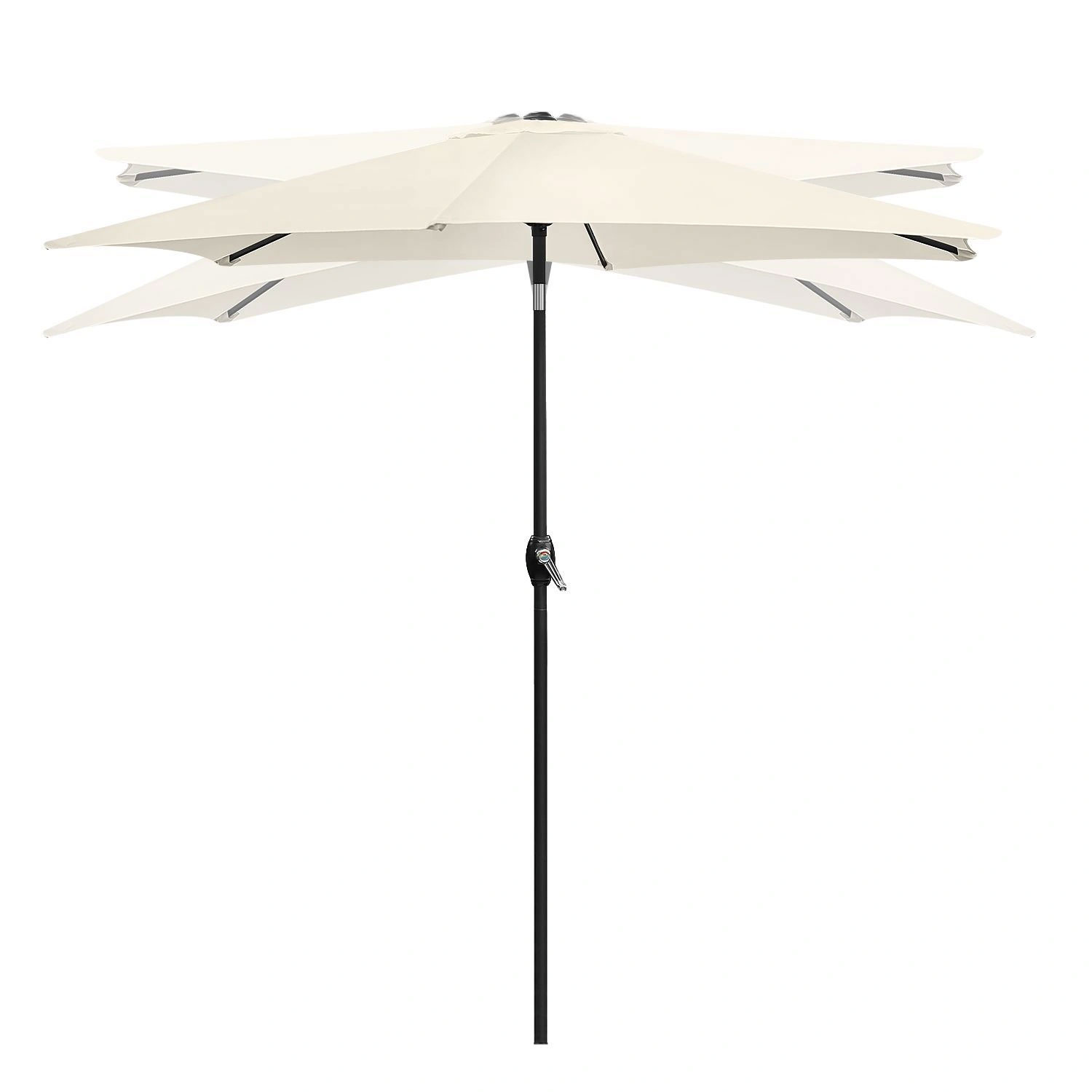 Sklopivi vrtni balkon suncobran, podesiv, 210 cm – bež