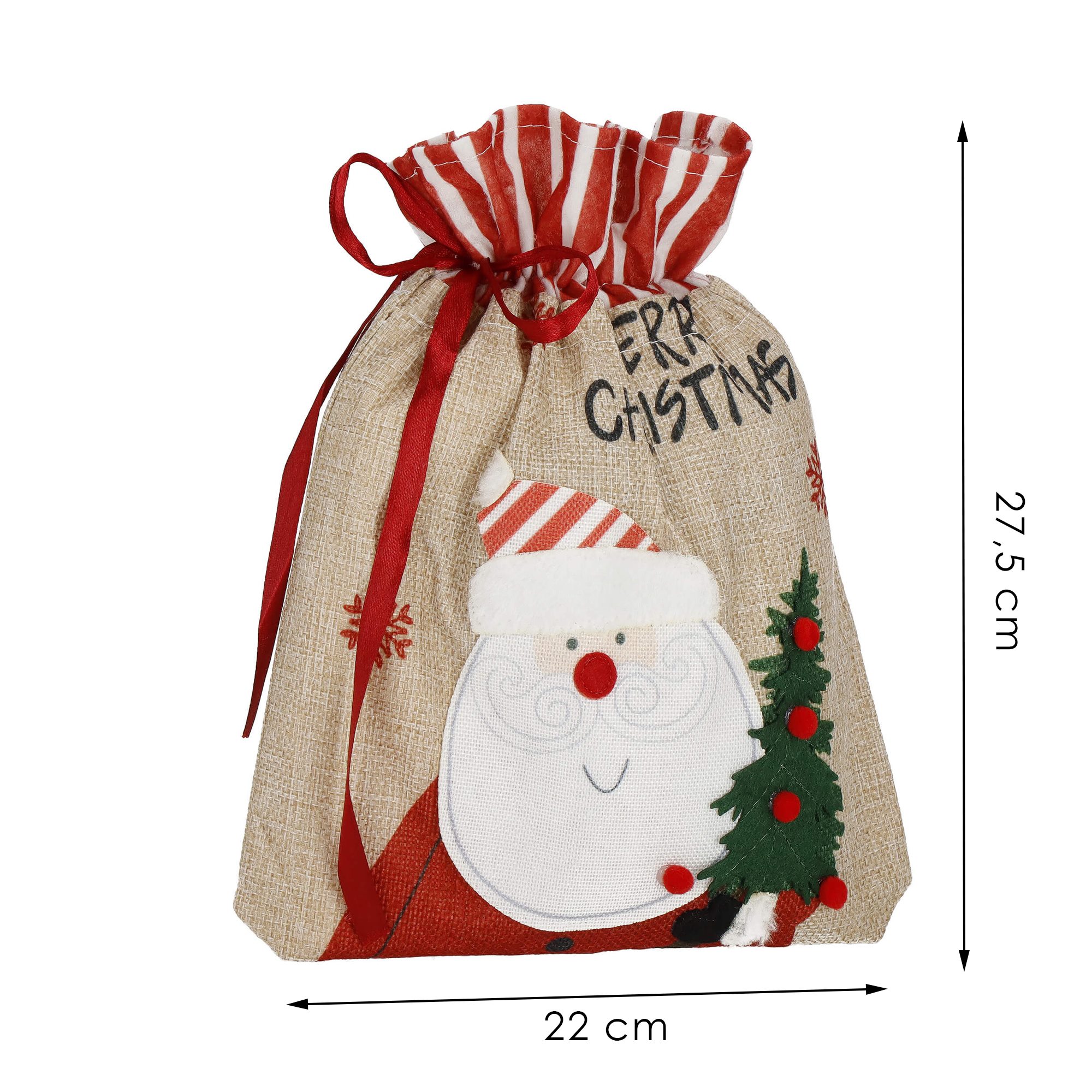Božićna vrećica za poklone 29 × 20 cm