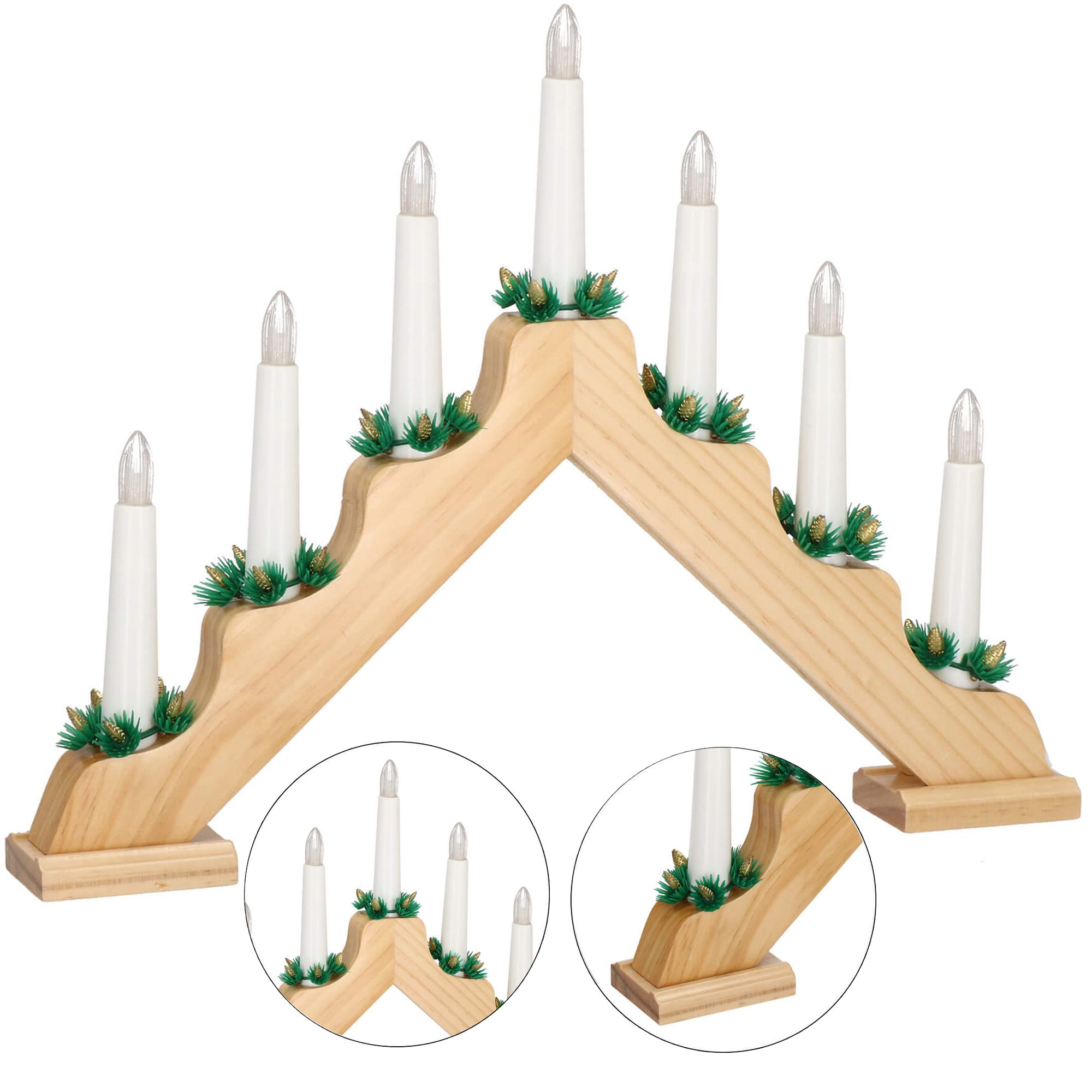 Ukrasni LED svijećnjak, toplo bijela