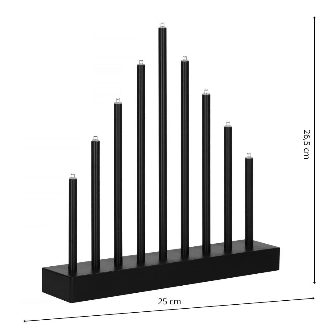 Springos dekorativni svijećnjak, 9 LED, toplo bijela