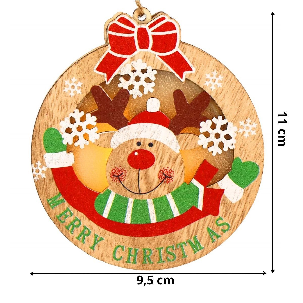 Božićni ukras 9,5 × 10,5 cm sob