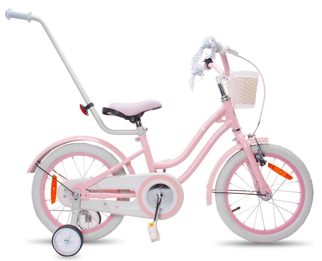 Dječji bicikl 16" Heart Bike Silver Moon rozi