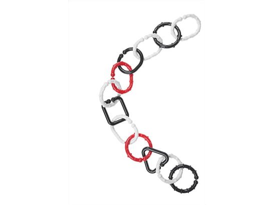 Tullo karike za spajanje u lanac 12kom. crno-bijele