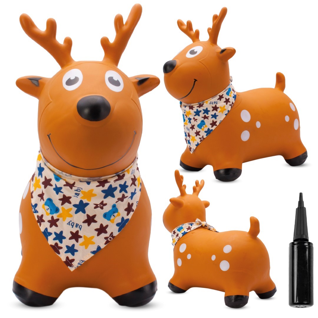 Jelen za skakanje 55cm smeđi s maramom