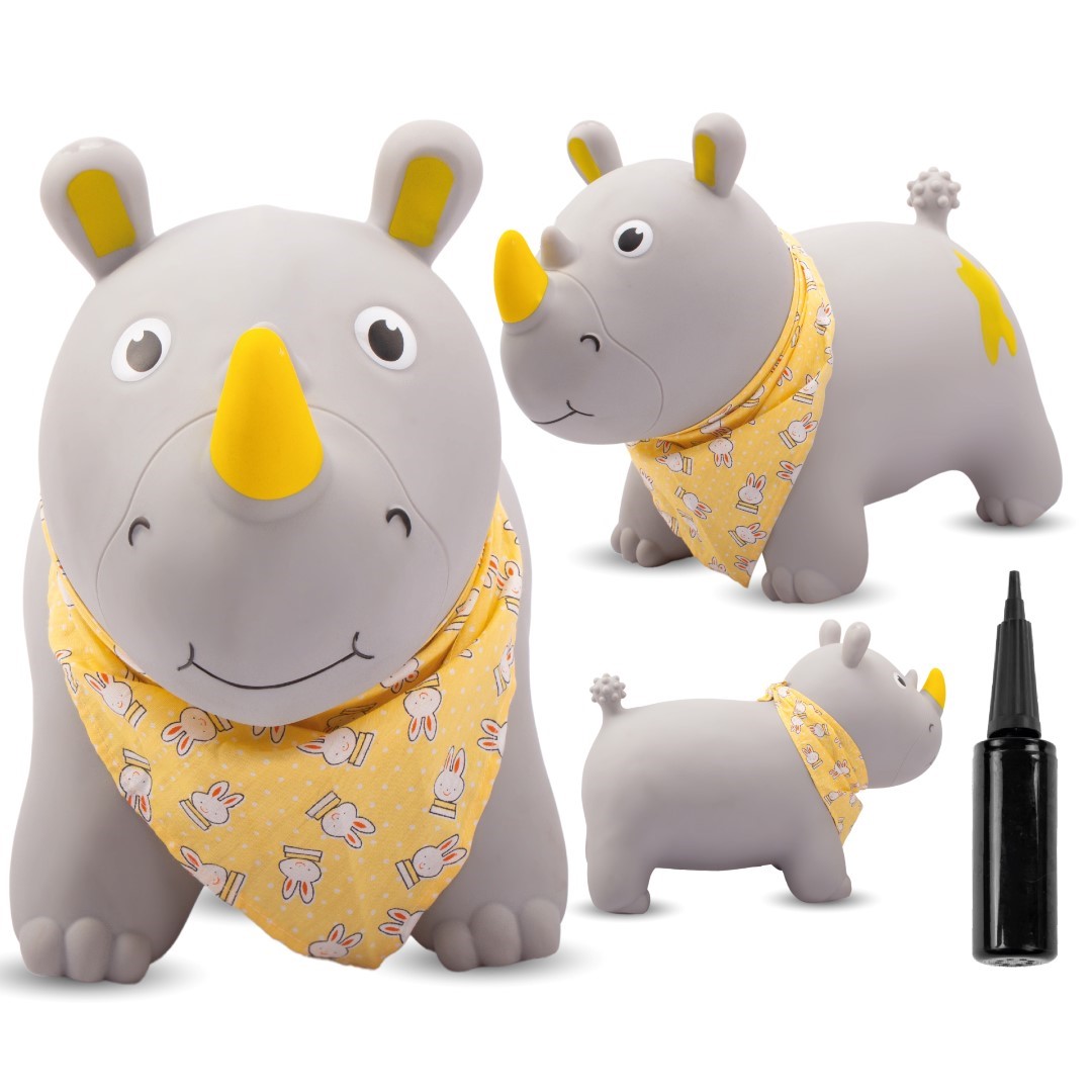 Nosorog za skakanje 55cm sivi s maramom