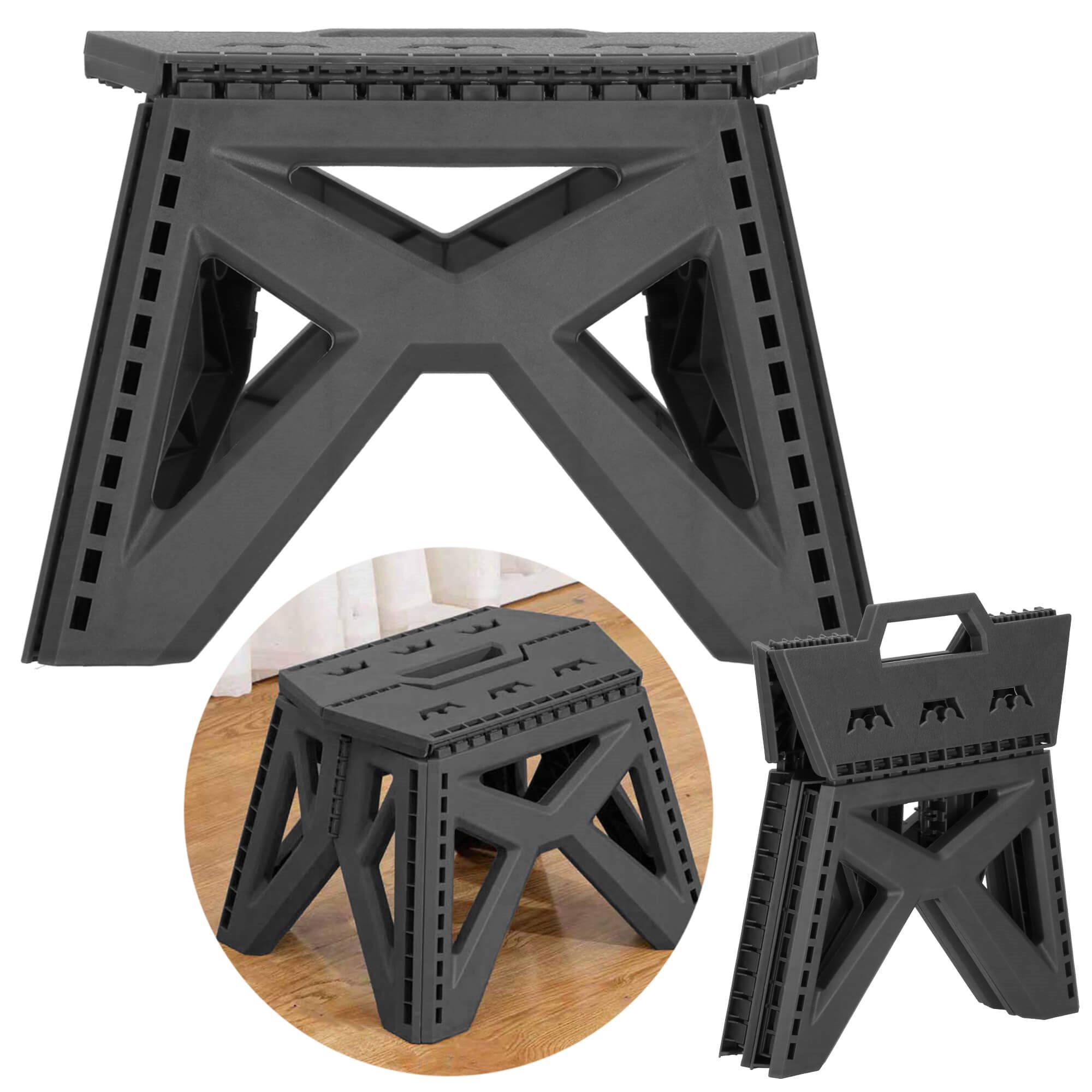 Sklopiva stolica, siva