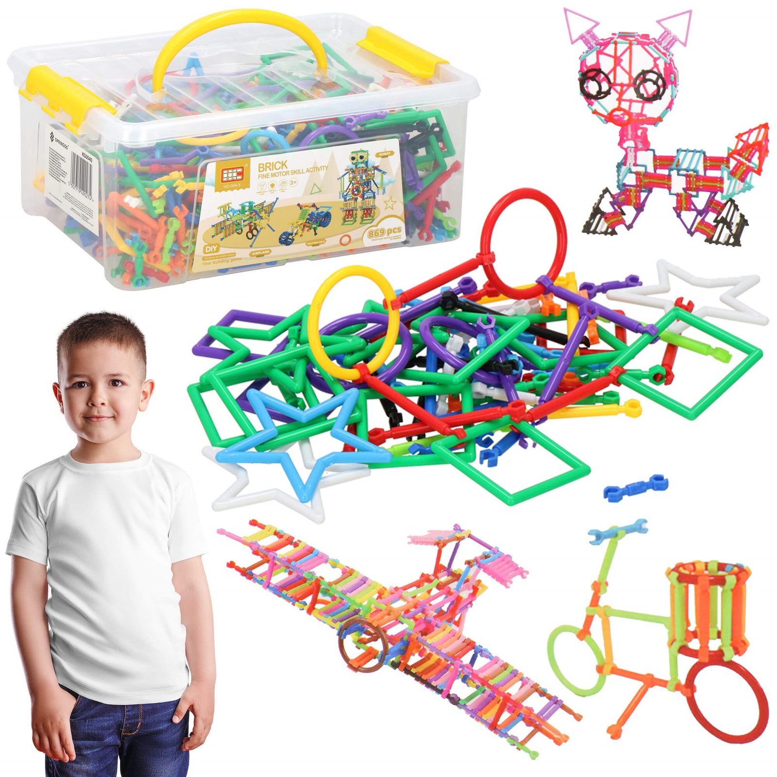 Springos set konstruktivnih blokova, 869 kom.