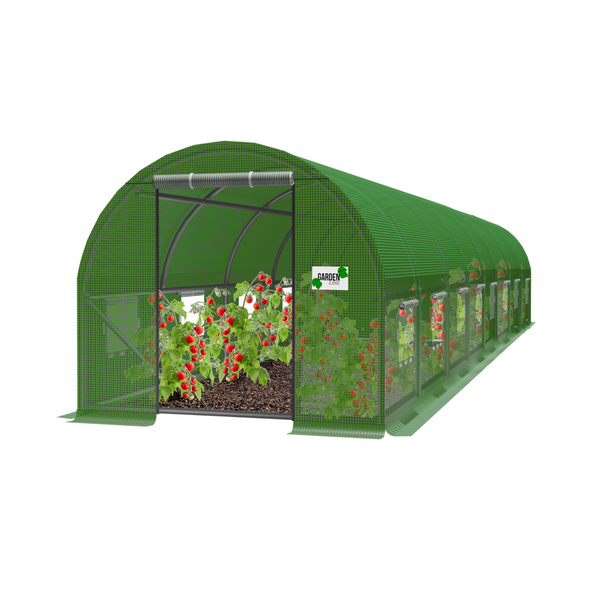 Vrtni tunel 8 × 4 × 2 m – 8 segmenata | Profesionalni UV4 folijski staklenik