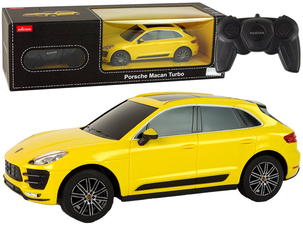 Rastar Porsche Macan Turbo 1:24 žuti