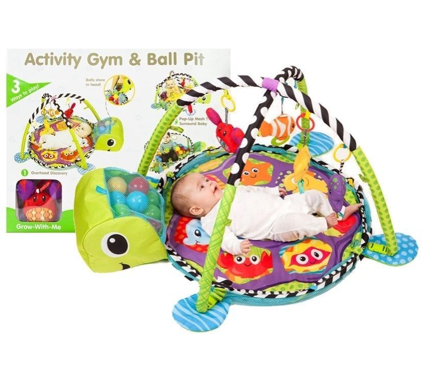 Podloga za igranje za bebe 3u1 30 loptica