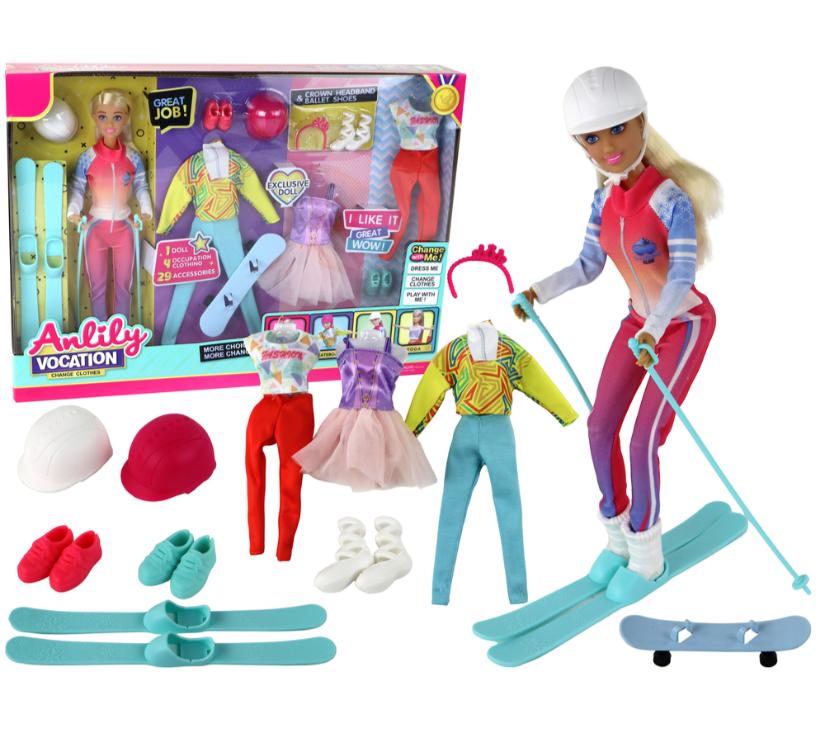 Anlily dječja lutka za skijanje i sportski dodaci