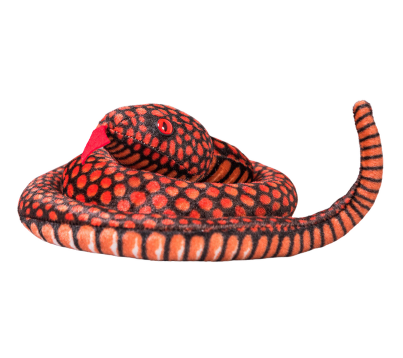 Plišana maskota zmija crvena 100 cm