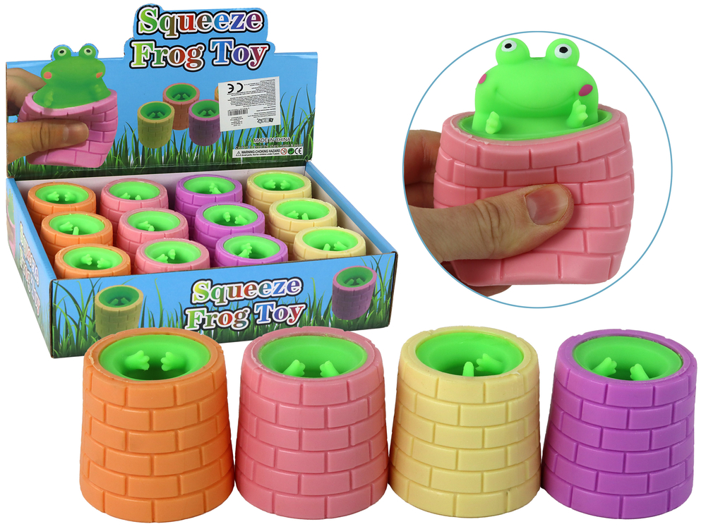Antistresna igračka žaba u bačvi 1kom.