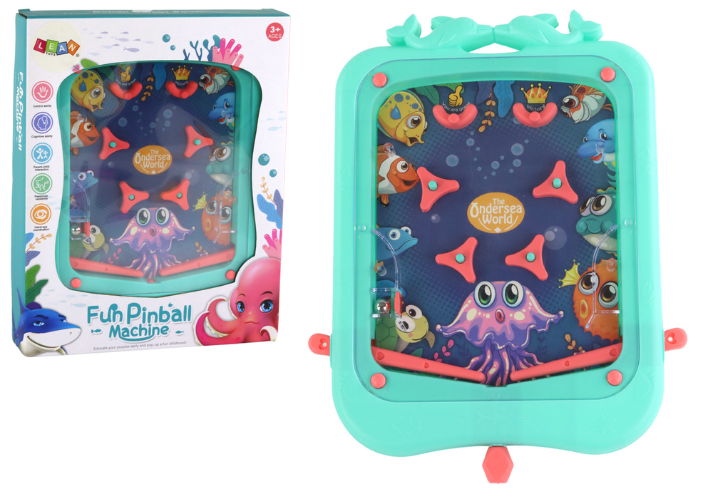 Mini zeleni fliper s morskim detaljima