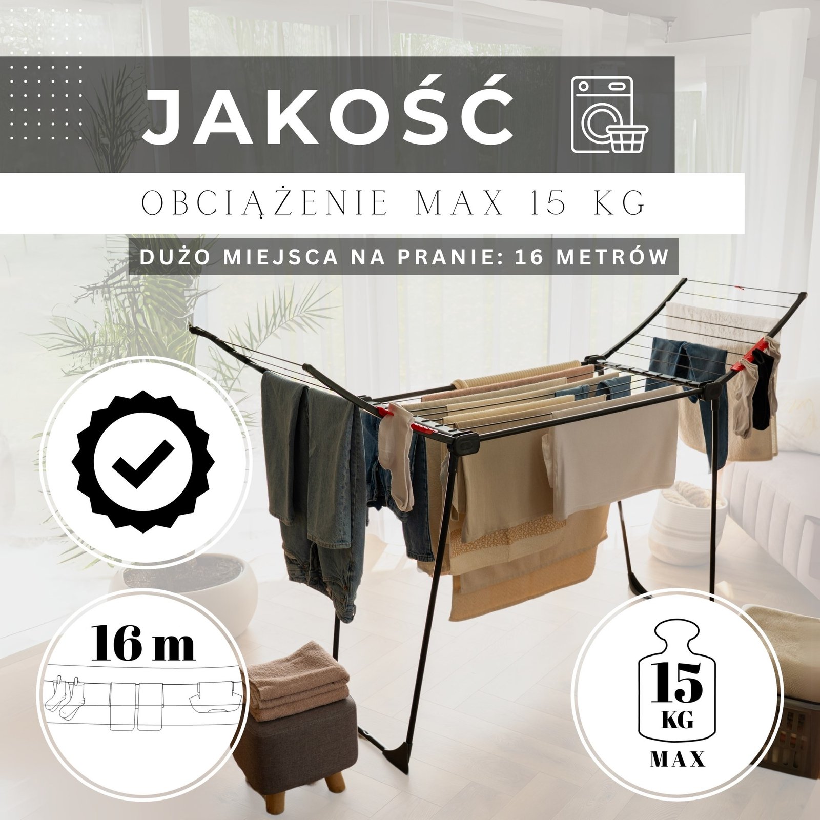 Vertex sušilica rublja 175 x 54 cm