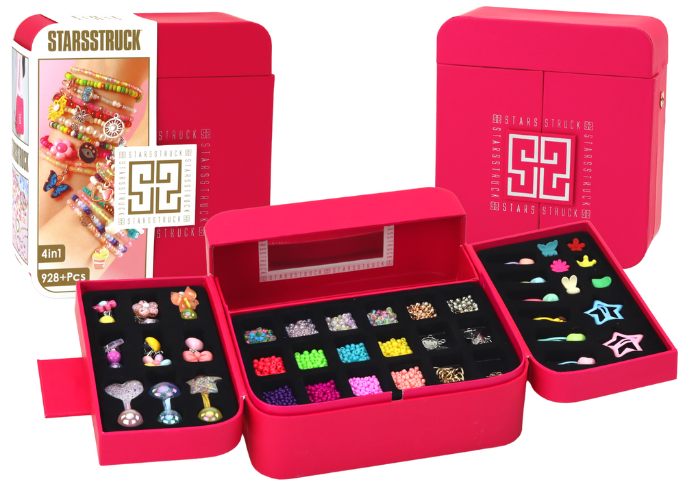 Set za izradu nakita od perlica i dodataka roza