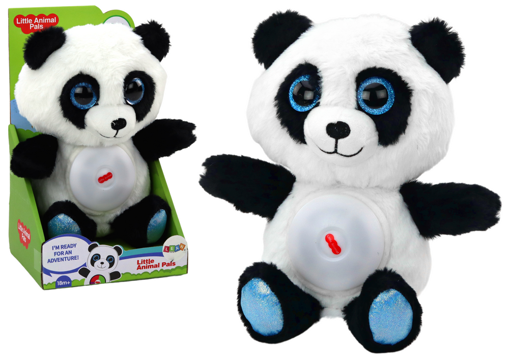 Plišana panda - lampa s uspavanka za spavanje 30 cm