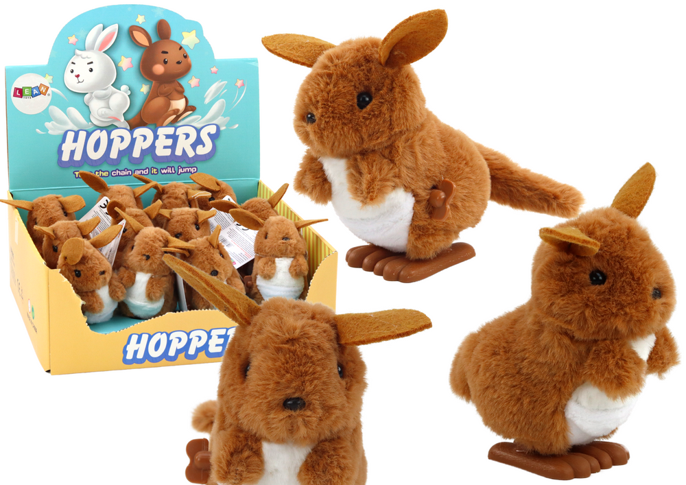 Plišani klokan na frikcijski pogon - smeđi 1 kom