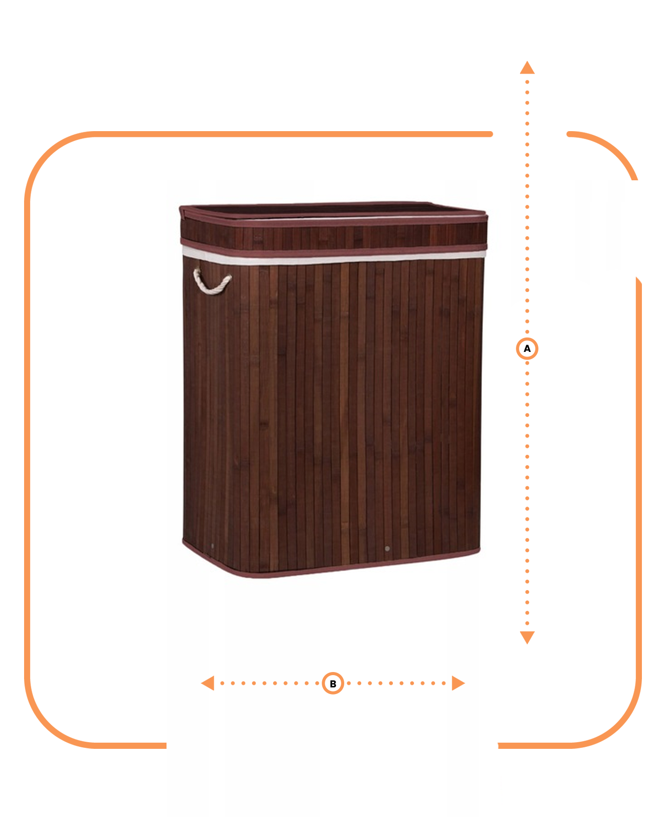 Košara za rublje od bambusa