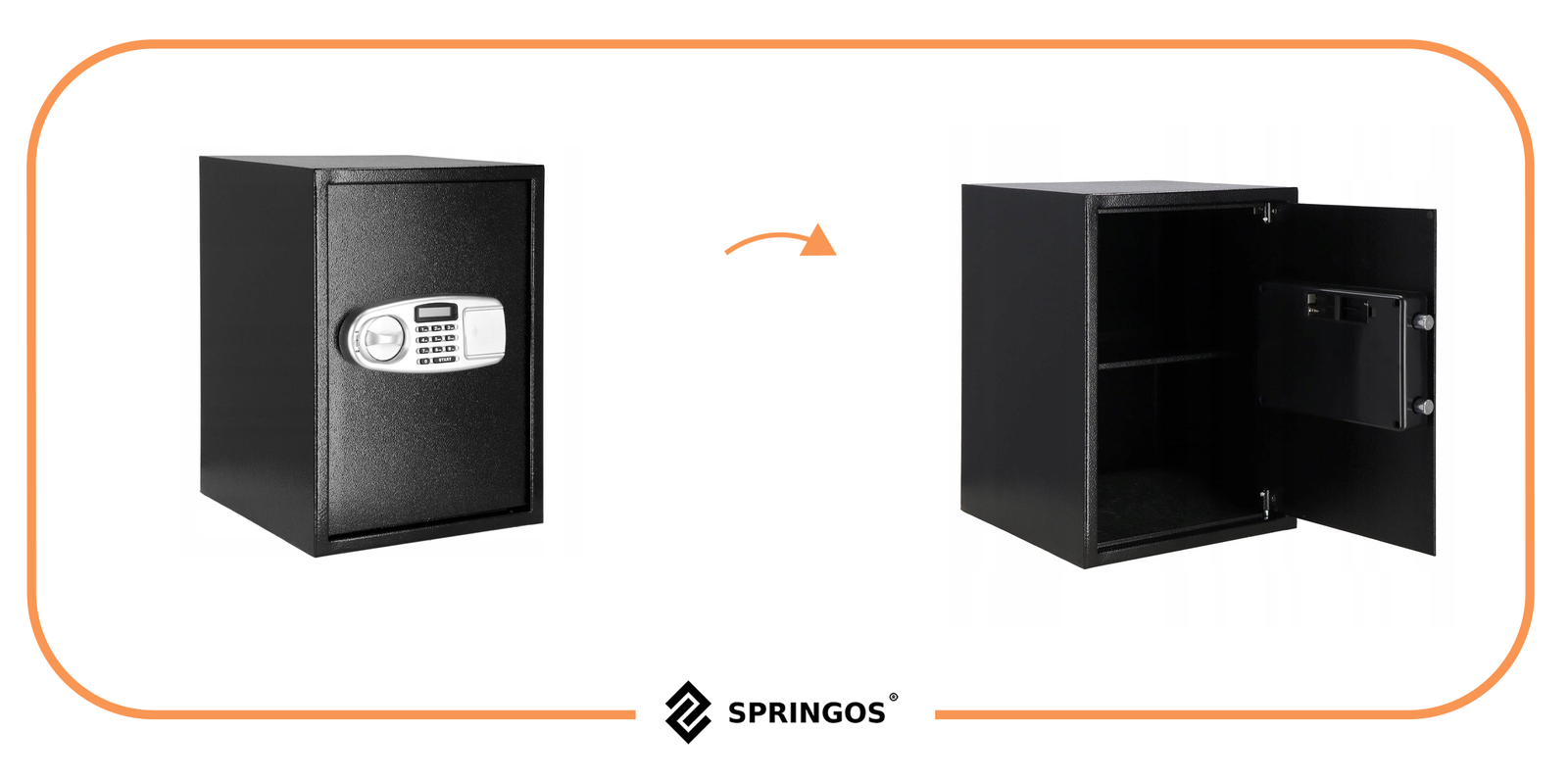 Sef s kodom i ključem, crni