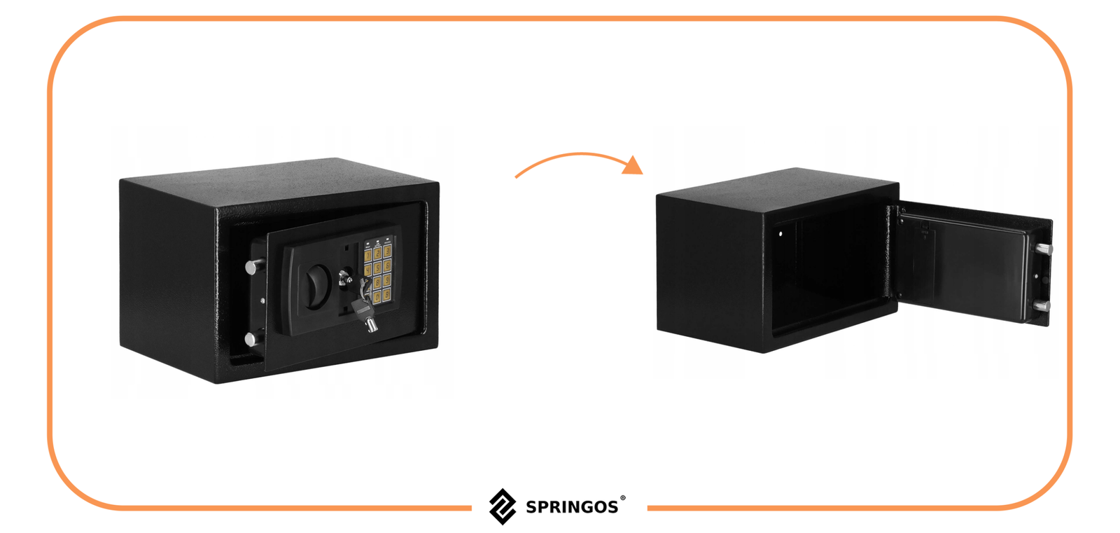 Sef s kodom i ključem 20 x 31 x 20 cm