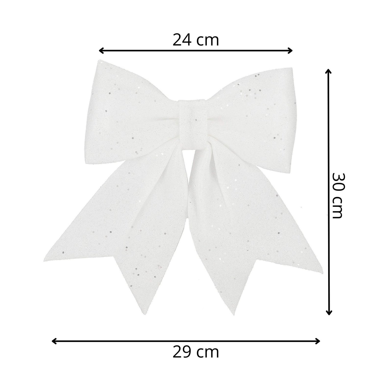 Božićna mašna 26 × 29 cm bijela