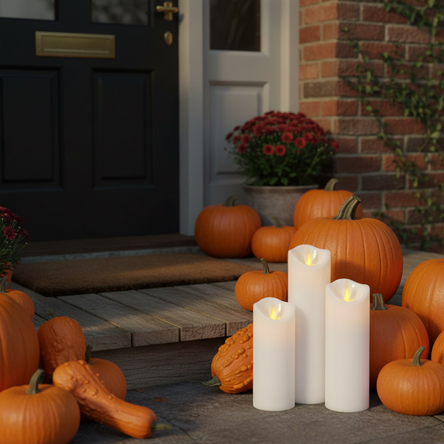 LED svijeća – 17,5 × 5 cm, toplo žuta