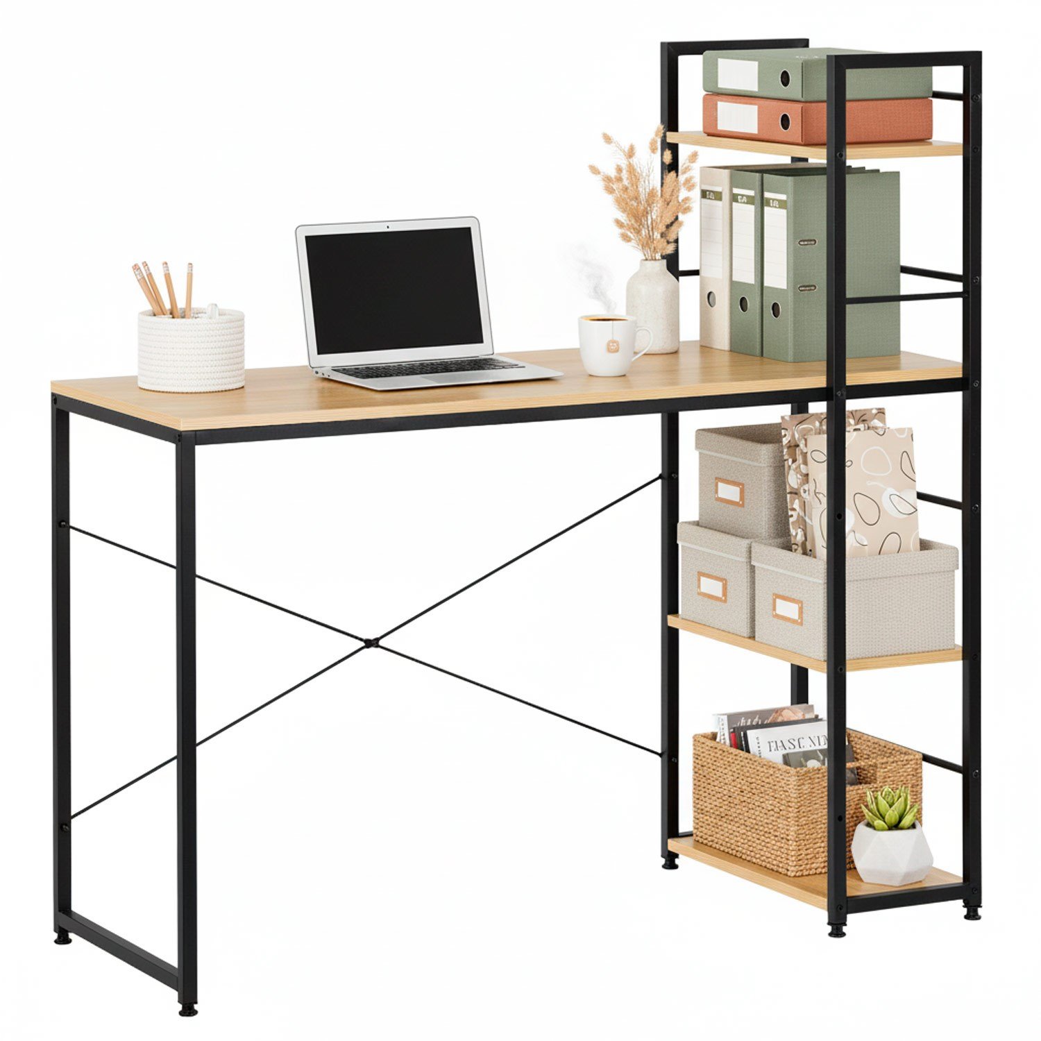 Radni stol 120 x 64 x 120 cm svijetlosmeđi