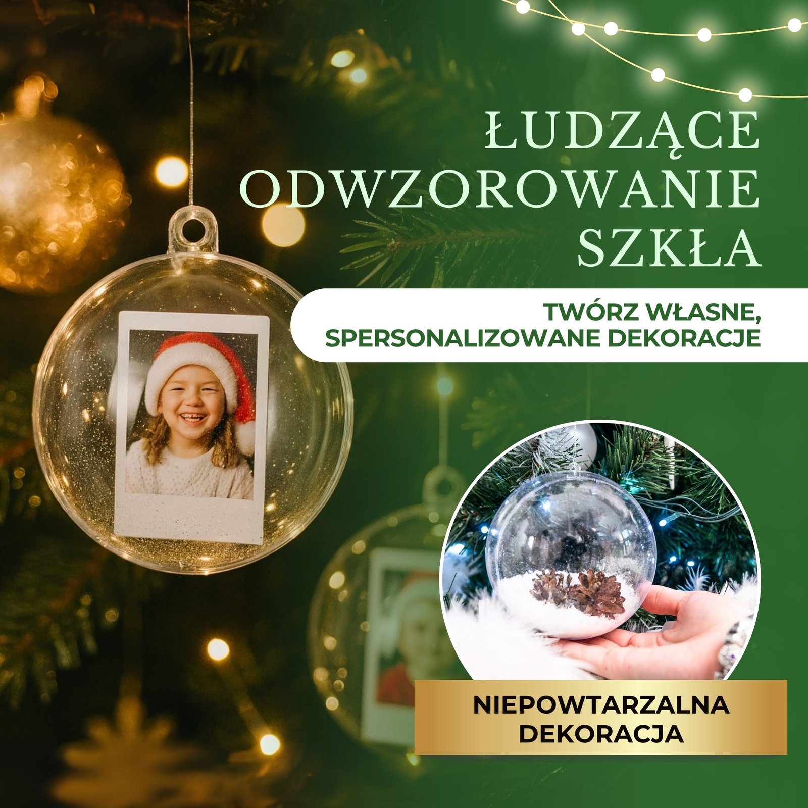 Akrilna božićna kuglica 11 cm