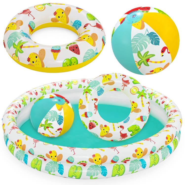 Bestway dječji bazen s kolutom za plivanje i loptom 122cm 51124