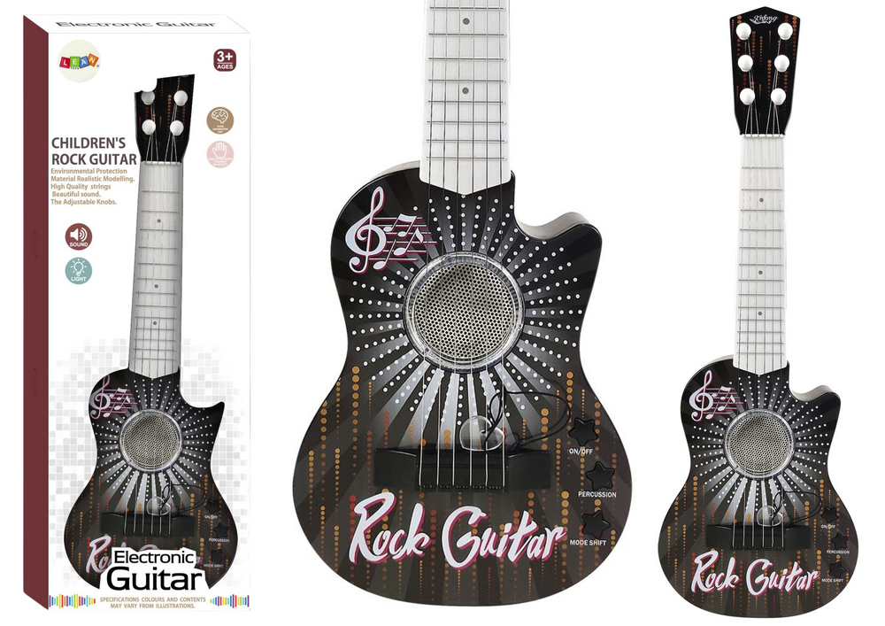 Dječja električna rock gitara crna
