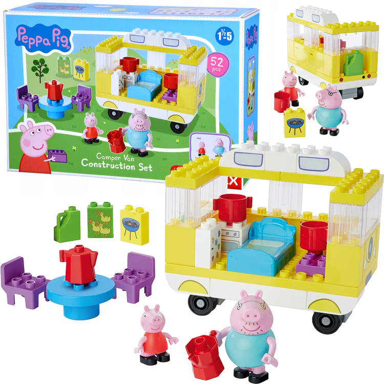 Peppa Pig kamper s kockicama 52kom