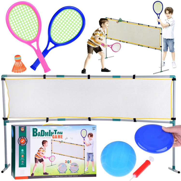 3u1 sportski set - odbojka, badminton i disk