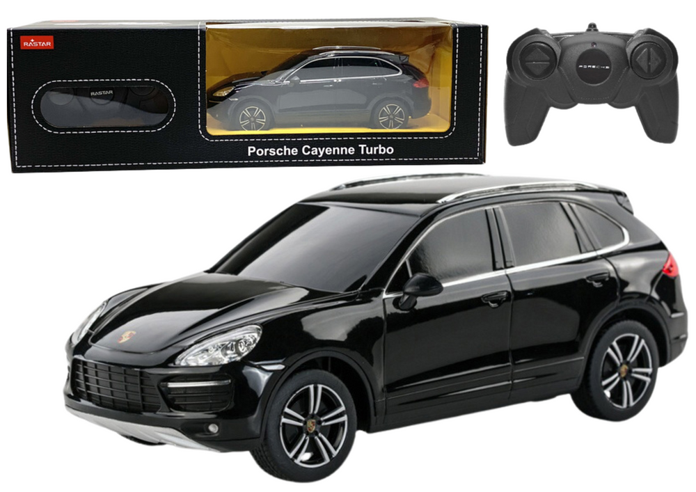 RC automobil 1:24 Rastar Porsche Cayenne Turbo, crni