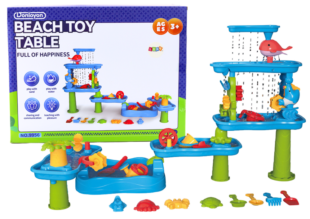 Veliki interaktivni stol u vodenom parku za mlinove pješčanih kalupa