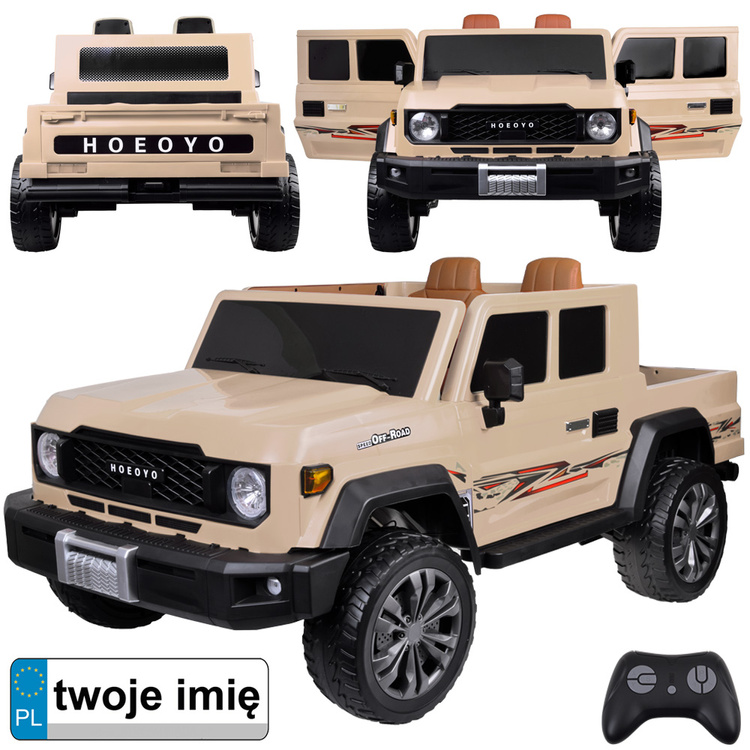 Električni auto za djecu – veliki model na baterije, 2 sjedala, 4x4, PA0329