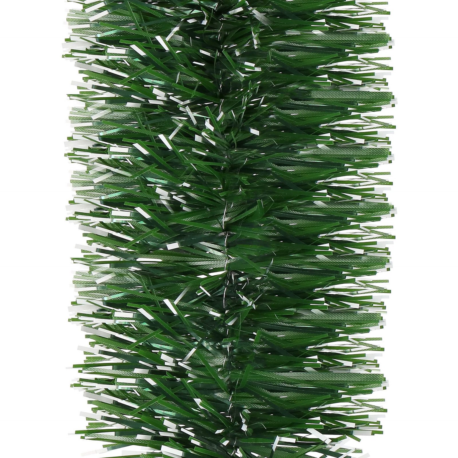 Božićna girlanda – duljina 6 m, tamnozelena, bijela