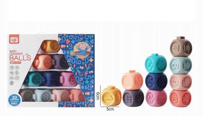 Senzoričke kocke brojevi i oblici 10 elemenata