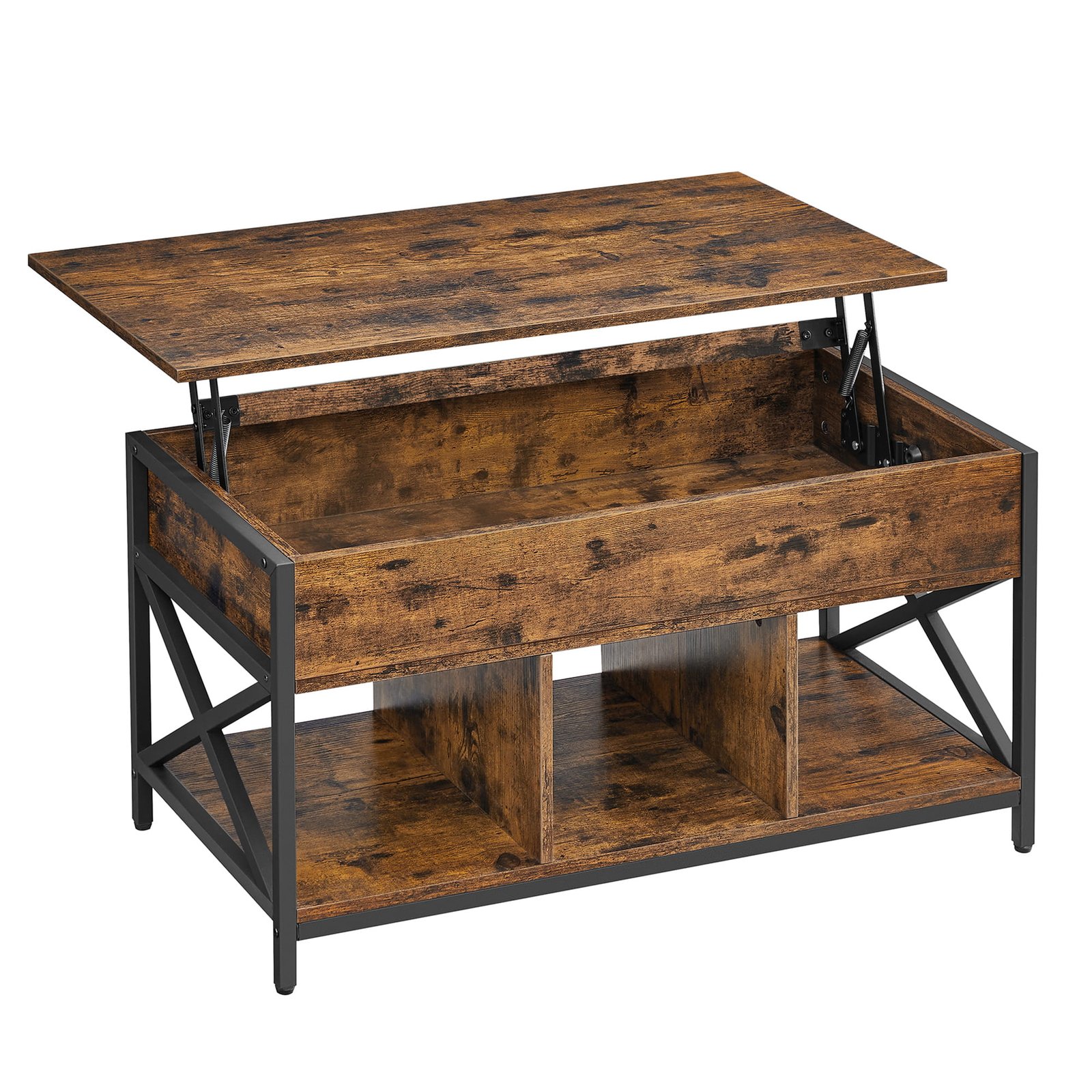 Rustikalni stolić za kavu - smeđi