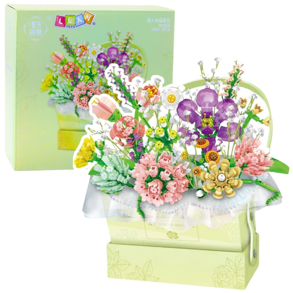 Konstrukcijske kocke u kutiji – Flower Box s LED svjetlom, 750 komada