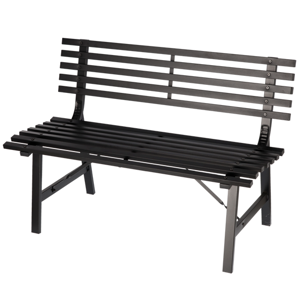 Vrtna klupa 110 × 55 × 76 cm, crna